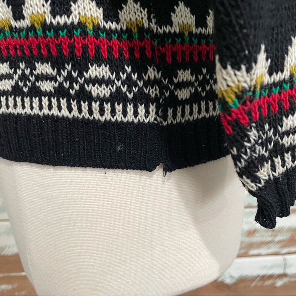 Vintage FIGGJO Ski Snowboard Ladies Cardigan SWEATER 100% Virgin Wool Norway - Picture 5 of 9